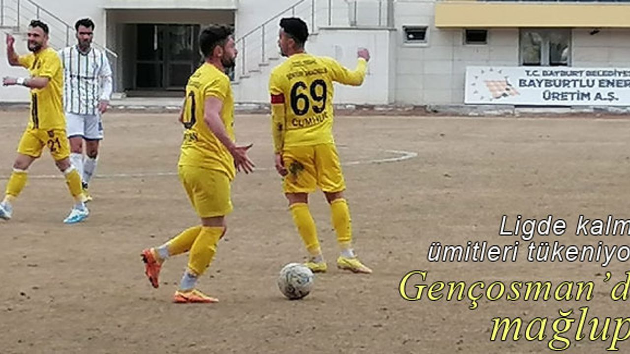 Bayburt Özel İdarespor Gençosman'da Şanlıurfaspor'a mağlup!