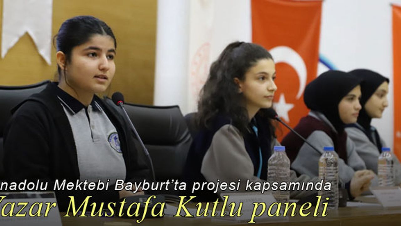 Bayburt'ta Yazar Mustafa Kutlu Paneli