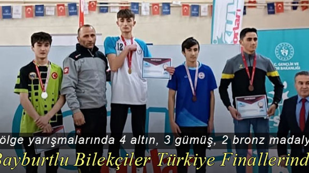 Bayburtlu bilekçilerden 4 altın, 3 gümüş, 2 bronz madalya