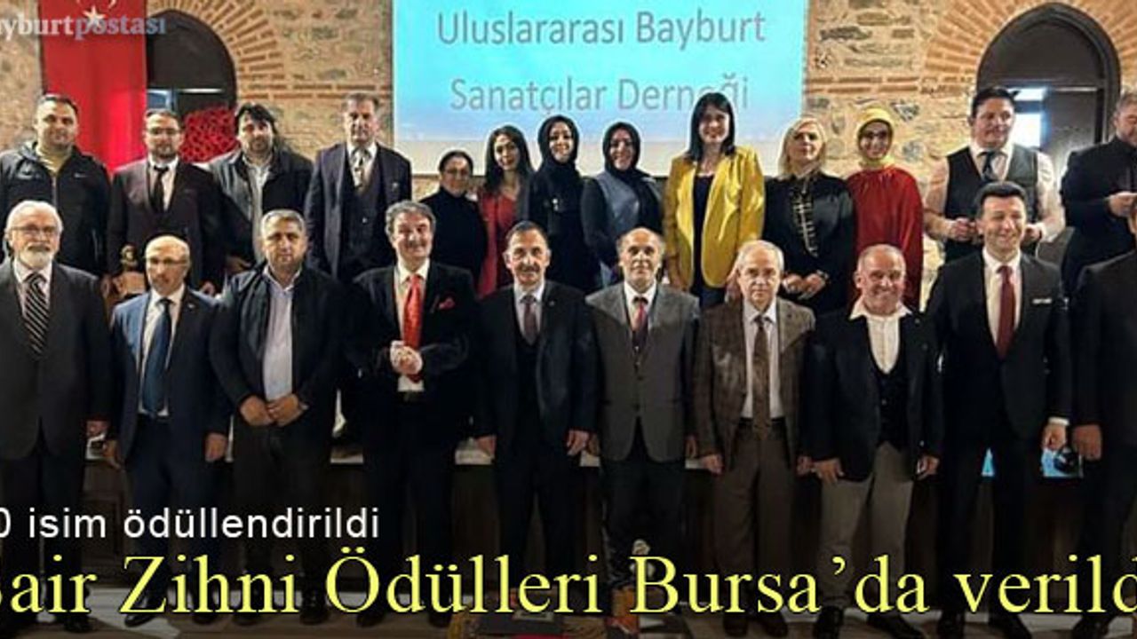 4. Uluslararası Şair Zihni Ödülleri Bursa'da verildi