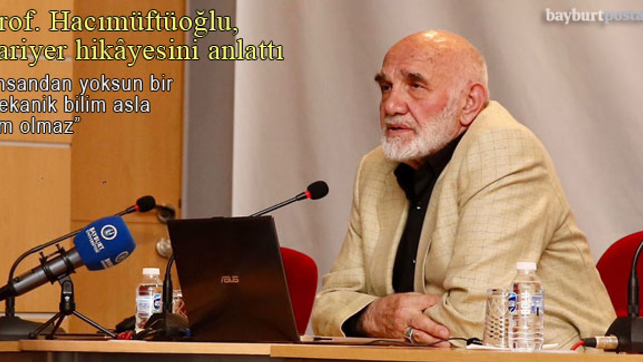 Prof. Dr. Hacımüftüoğlu, Kariyer Hikayesini Anlattı