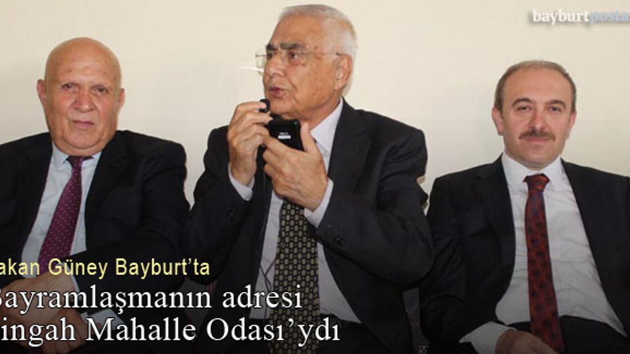 Bayburt'ta bayramlaşmanın adresi Şingah Mahalle Odası'ydı 