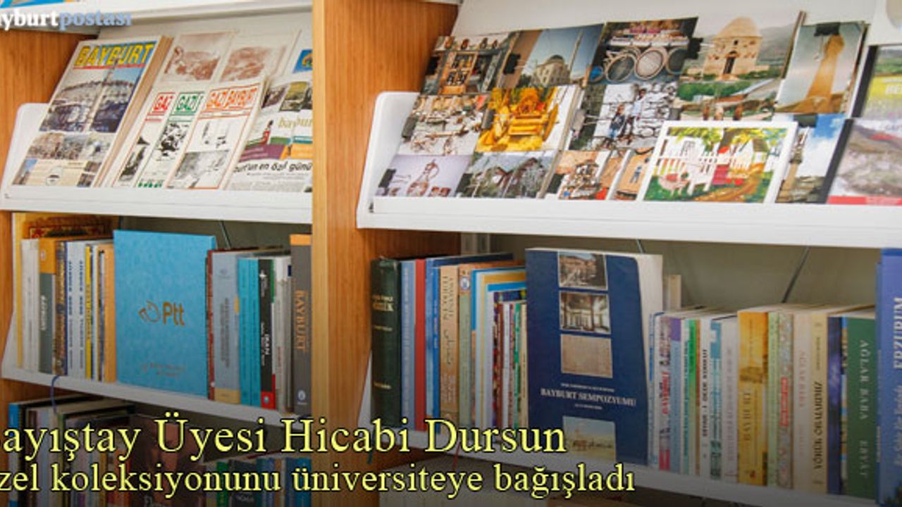 Sayıştay Üyesi Hicabi Dursun, üniversite kütüphanesine bağışta bulundu
