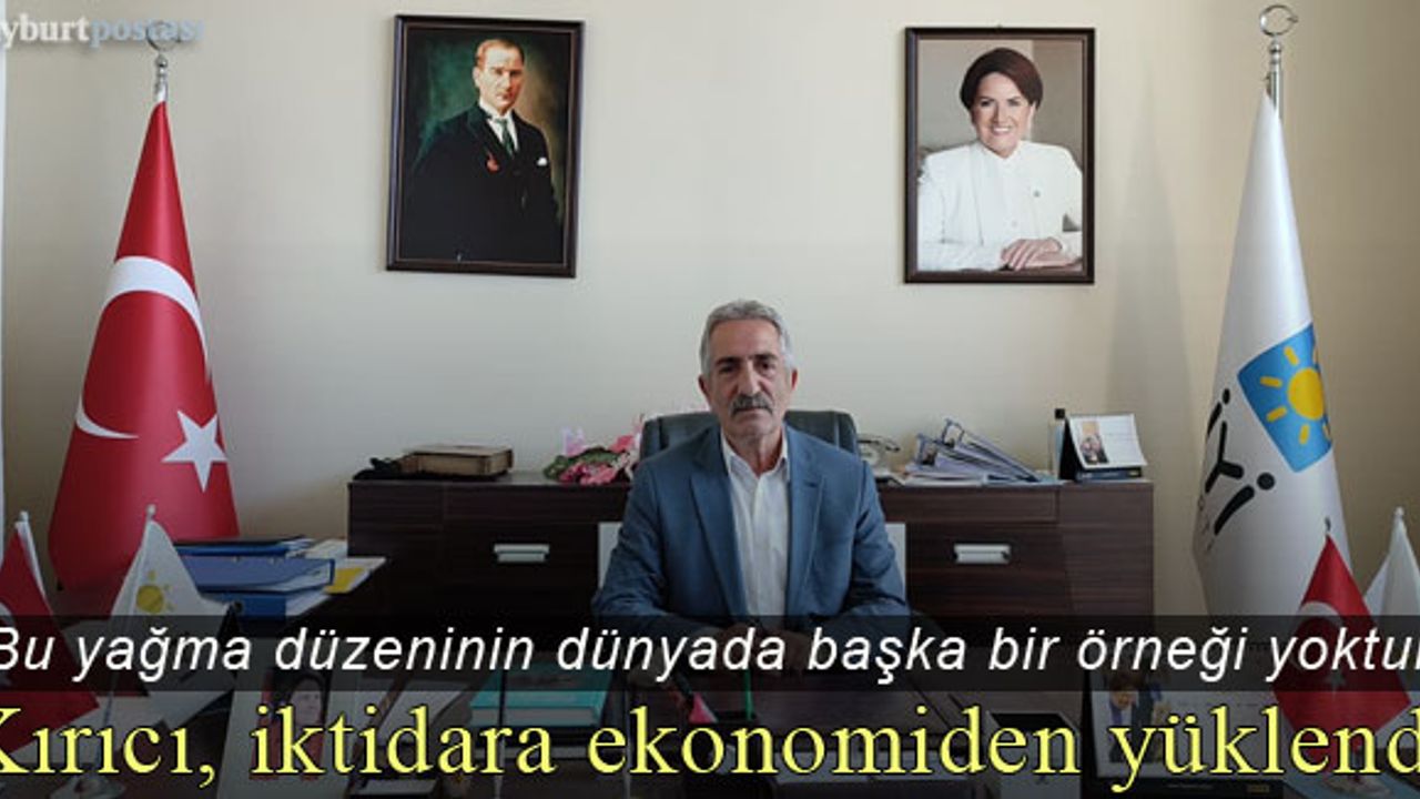 Yılmaz Kırıcı: "Bu yağma düzeninin dünyada başka bir örneği yoktur"