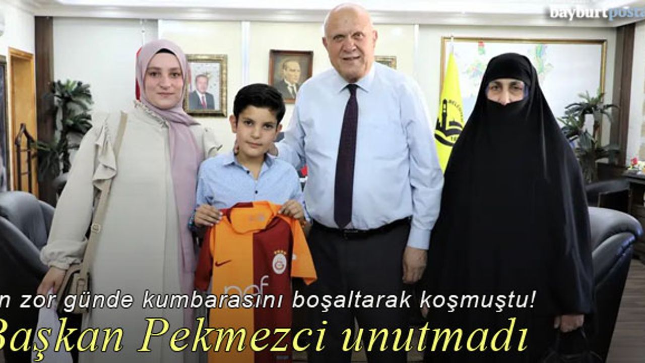 Başkan Pekmezci, Muhammet'in duyarlı davranışını unutmadı
