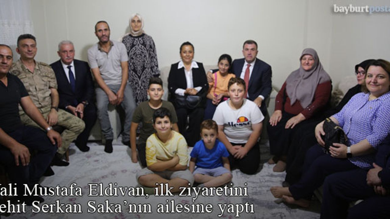 Vali Mustafa Eldivan ilk ziyaretini şehit ailesine yaptı