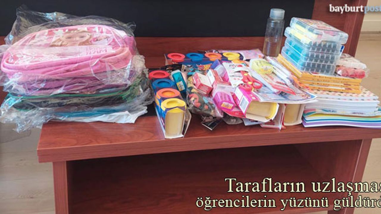 Bayburt'ta Uzlaştırma Bürosu öğrencilerin yüzünü güldürdü
