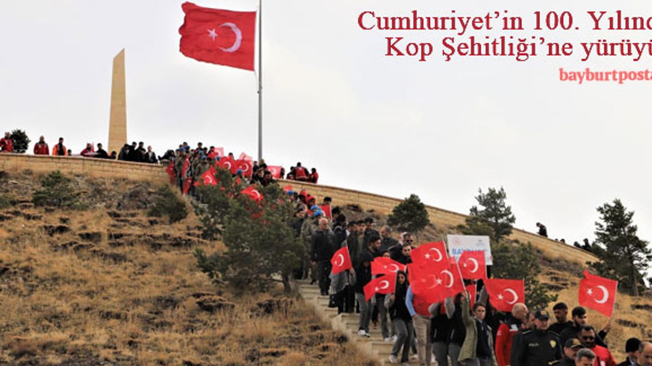 Cumhuriyet'in 100. Yılında Kop Şehitliği'ne Yürüyüş