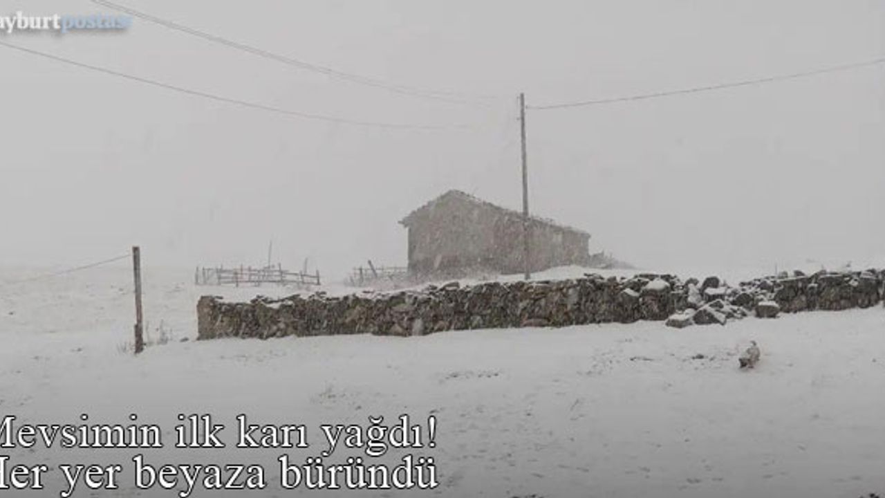 Dumlu'ya mevsimin ilk karı düştü!