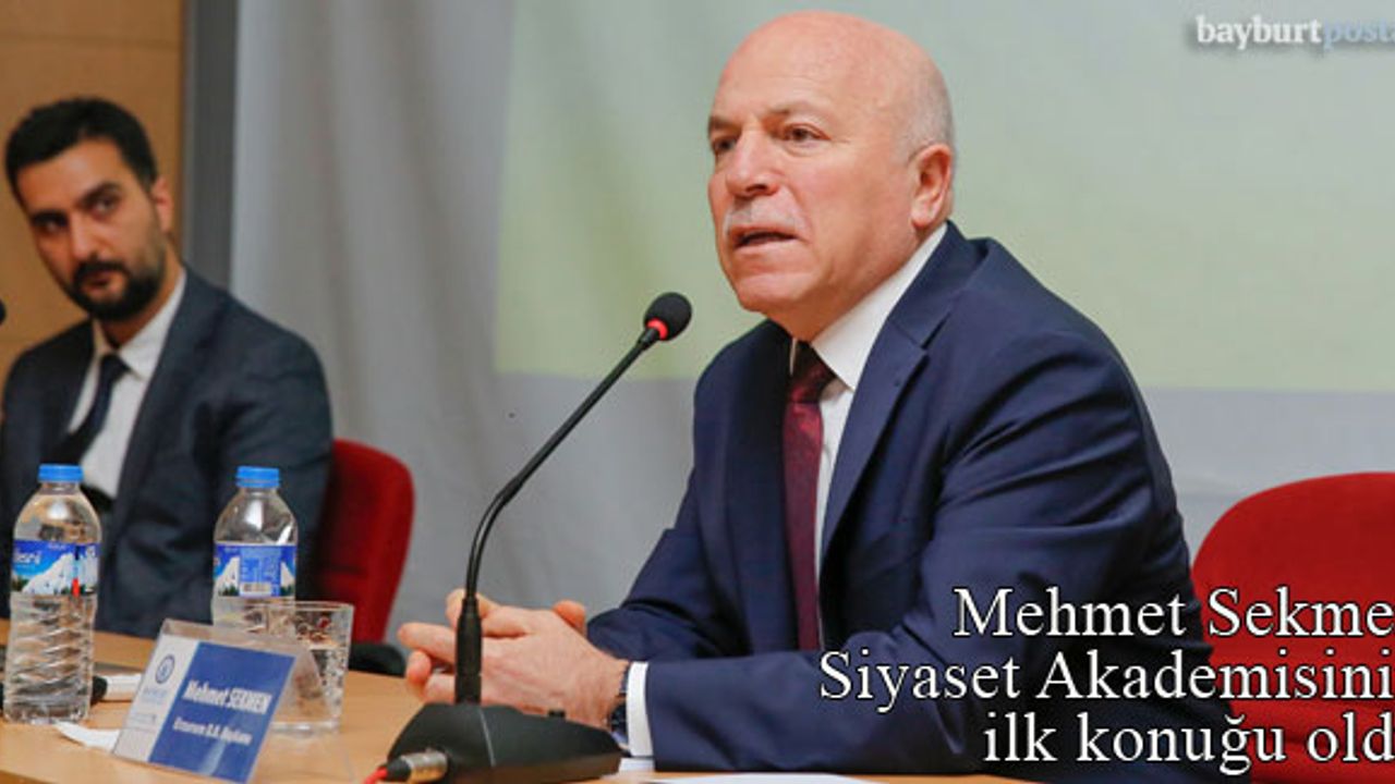 Siyaset Akademisinin ilk konuğu Belediye Başkanı Mehmet Sekmen oldu