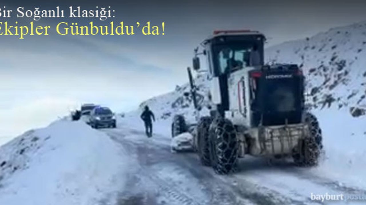 Mevsimin ilk mahsur kalma olayı Günbuldu'da yaşandı!