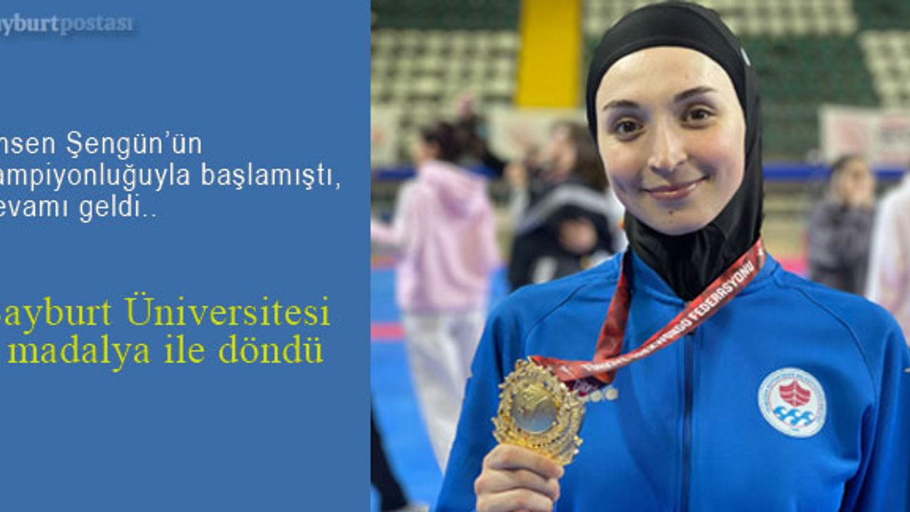 Bayburt Üniversitesi Taekwondo'da 5 madalya kazandı 