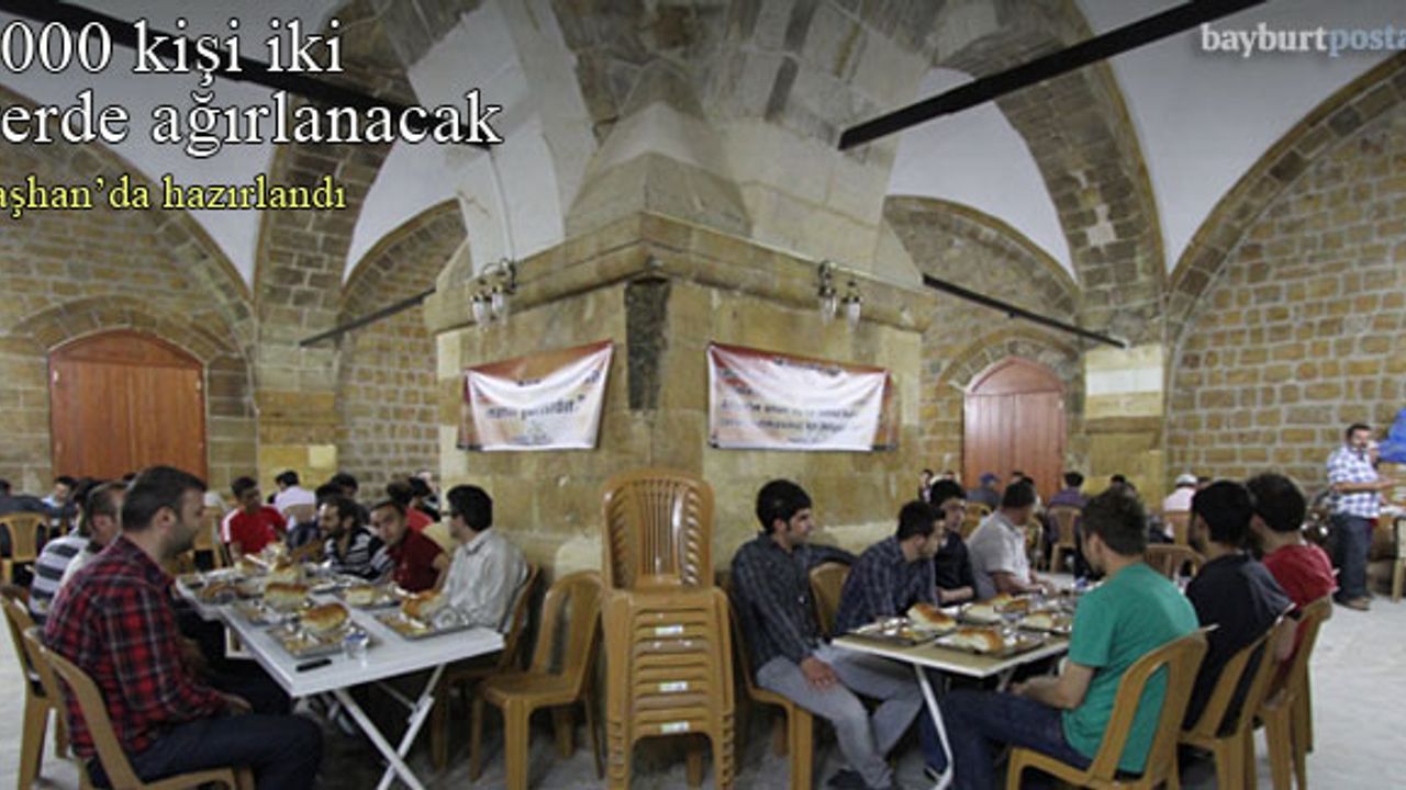Bayburt'ta iki yerde toplam 1000 kişilik sofra kurulacak