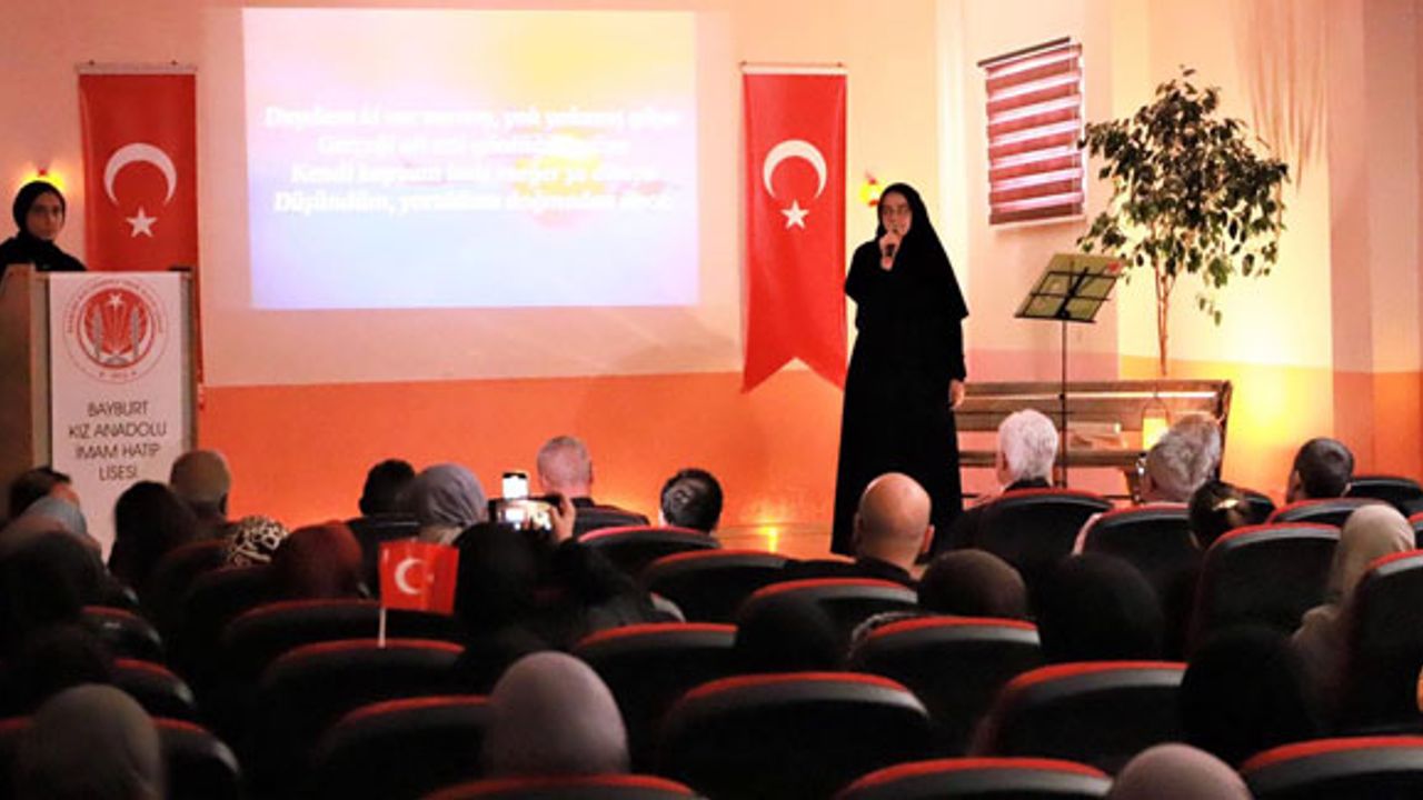 Bayburt Kız Anadolu İmam Hatip Lisesi 'Karakaoç'u andı