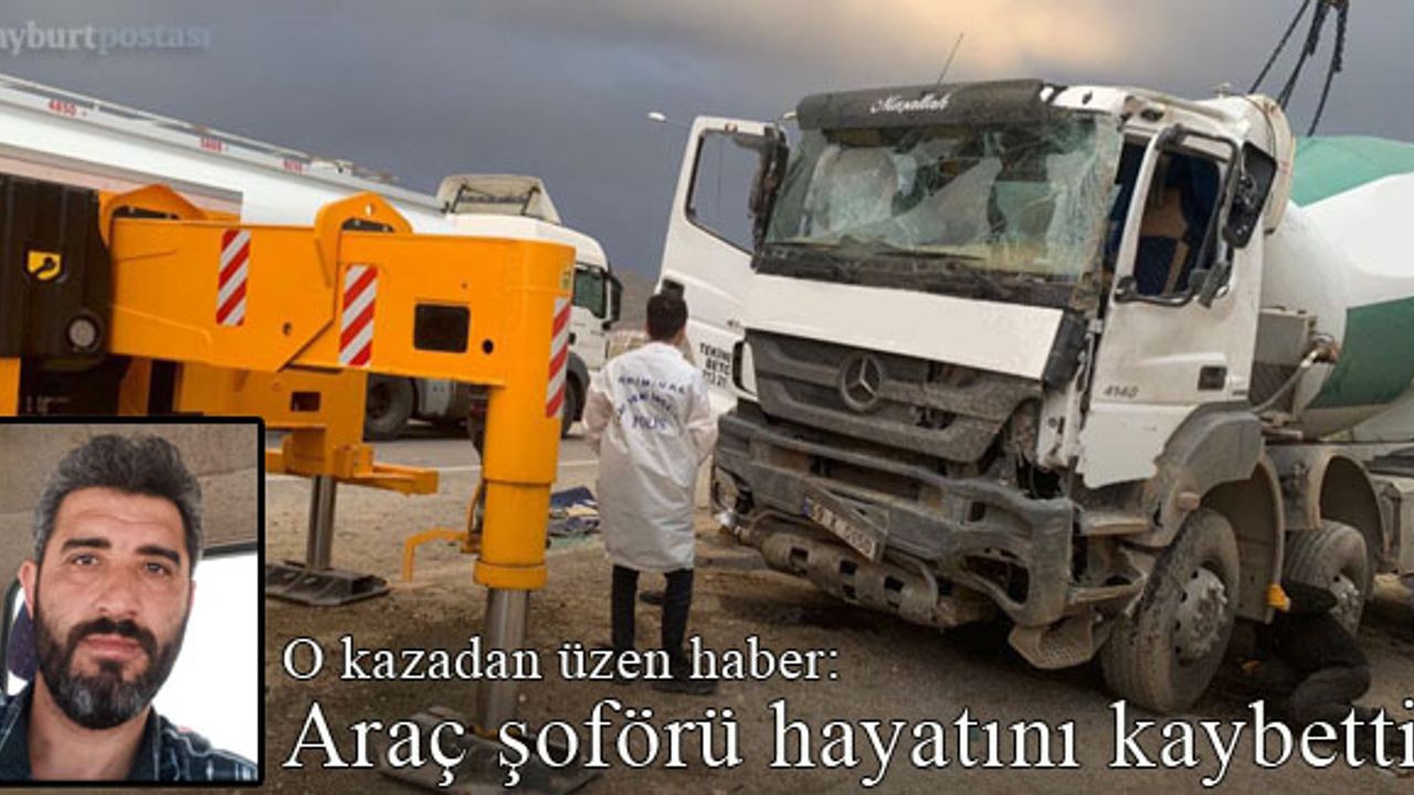 O kazadan üzücü haber: Araç şoförü hayatını kaybetti!