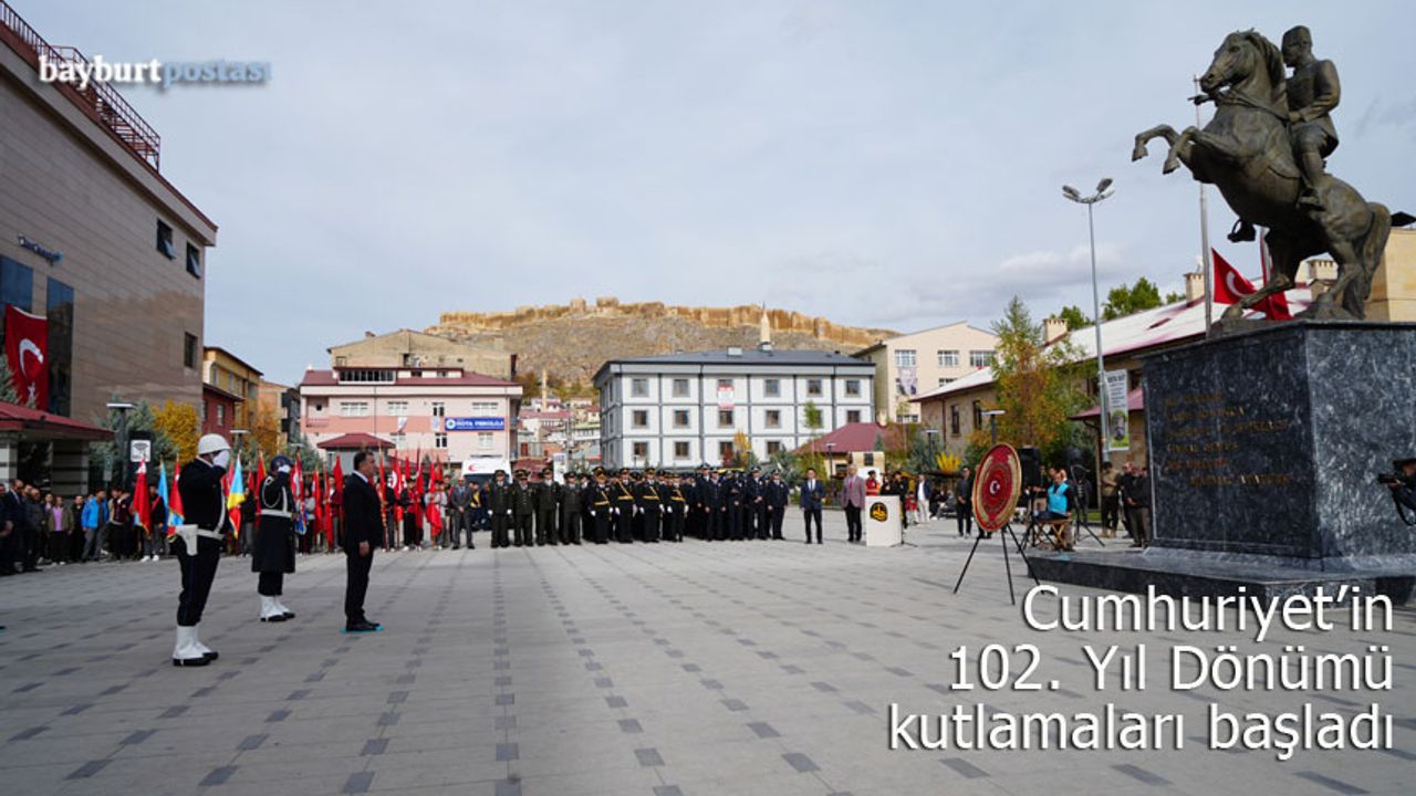 Bayburt'ta 29 Ekim Cumhuriyet Bayramı kutlamaları