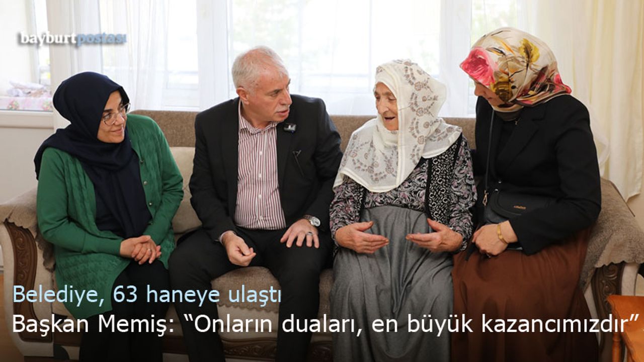 Başkan Memiş: "Yaşlılarımızın duası, en büyük kazancımızdır"