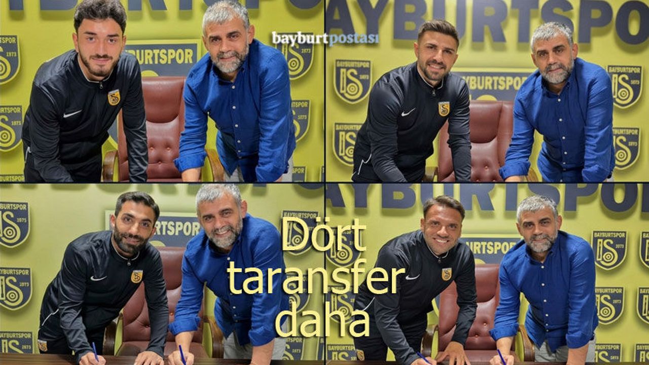 Bayburtspor kadrosunu 4 önemli isimle güçlendirdi