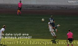 Bayburt Özel İdarespor, Menemenspor'a da kaybetti!