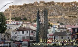 Bayburt Saat Kulesi'nin restorasyonunda sona doğru