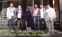 CHP, AK Parti Bayburt İl Başkanı Hacı Ali Polat hakkında suç duyurusunda bulundu