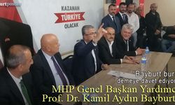 MHP Genel Başkan Yardımcısı Prof. Dr. Kamil Aydın Bayburt'ta