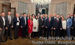 Prag Büyükelçiliği'nde 'Nosrta Ödülü' resepsiyonu