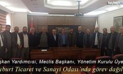 Bayburt Ticaret ve Sanayi Odası'nda görev dağılımı