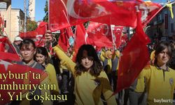 Cumhuriyetin 99. yıldönümü Bayburt'ta coşkuyla kutlandı