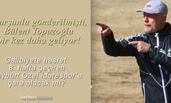 Kurşunlu gönderilmişti, Bülent Topuzoğlu yarın takımın başında