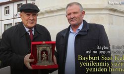 Bayburt Saat Kulesi yenilenmiş yüzüyle hizmete girdi