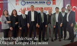 Bayburt Sağlık-Sen'de 4. Olağan Kongre Heyecanı