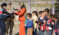 Bayburt'ta Jandarmadan sınır köyüne '24 Kasım' sürprizi