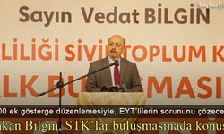 Bakan Bilgin, Bayburt'ta STK'larla bir araya geldi