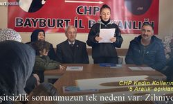 CHP Bayburt Kadın Kollarından '5 Aralık' açıklaması