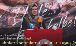 Ergül: "Kadınların sorunlarını, kadınlarla konuşup, kadınlarla aşacağız"