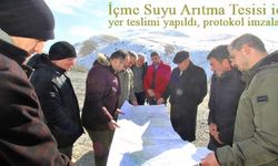 Bayburt İçme Suyu Arıtma Tesisi'nin inşası için yer teslimi yapıldı