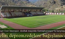 Bayburt Özel İdarespor depremzedeler için Gümüşhanespor'la karşılaşacak