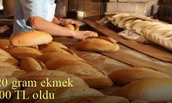 Bayburt'ta 220 gram ekmek 5.00 TL