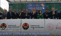 Araklı-Bayburt Yolu'nun eksik kalan kısmı için temel atma töreni