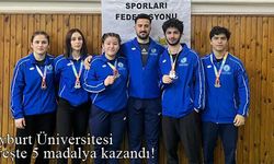 Bayburt Üniversitesi güreşte 5 madalya kazandı