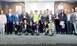 Aziz Sancar III. Matfen Bilim Olimpiyatlarında Ödüller verildi