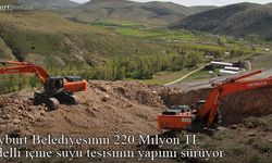 Bayburt Belediyesi İçme Suyu projesinin yapımı sürüyor