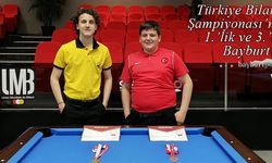 Türkiye Bilardo Şampiyonası'nda 1.'lik ve 3.'lük Bayburt'un