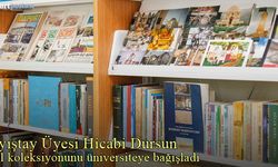 Sayıştay Üyesi Hicabi Dursun, üniversite kütüphanesine bağışta bulundu