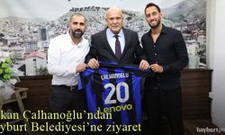 Hakan Çalhanoğlu'ndan Bayburt Belediyesi'ne ziyaret