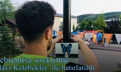 Soykırım 28. yılında Bayburt'ta 'Mavi Kelebekler' ile hatırlatıldı