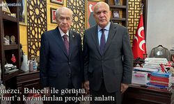 Pekmezci, Bahçeli ile görüştü, Bayburt'a kazandırılan projeleri anlattı