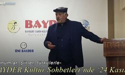 BAYDER Kültür Sohbetleri'nde '24 Kasım' Sunumu