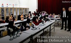 Emekli Öğretmen Hasan Dohman’a Hizmet Şeref Belgesi verildi